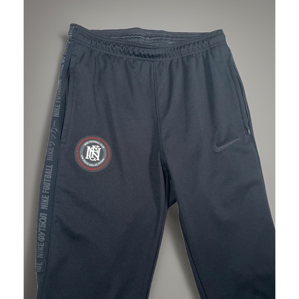 Nike Football FC Club Track Pants Mens Small Black Tapered Zipper AH8454-010
